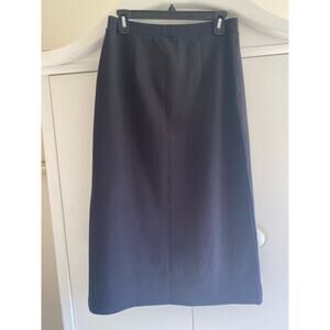 L L Bean Black lycra pencil skirt NWT Size small Supima cotton